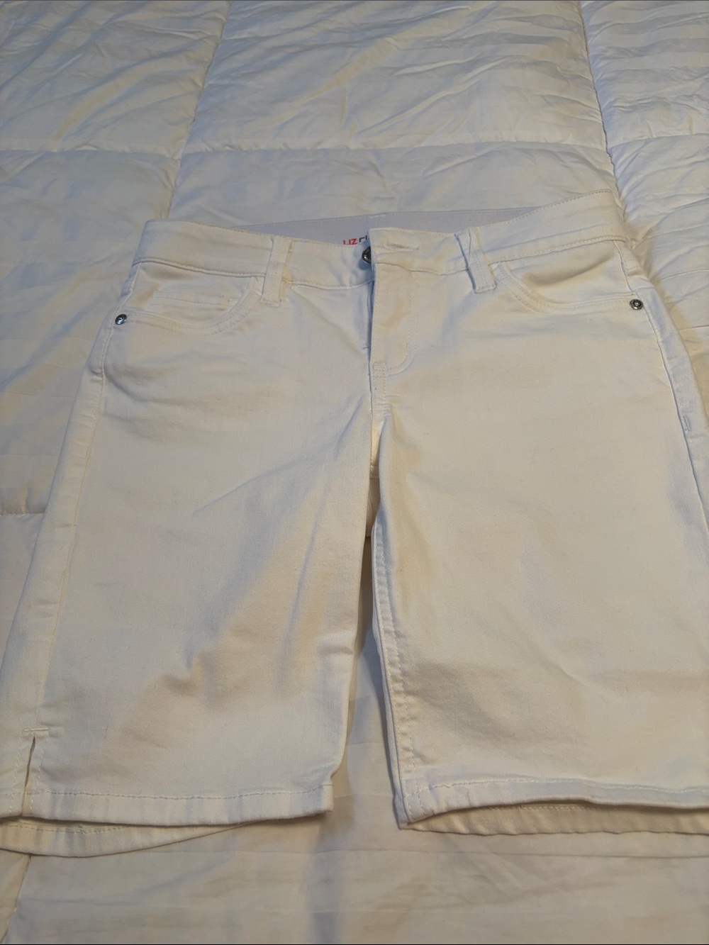 Liz Claiborne Women's White Bermuda Shorts